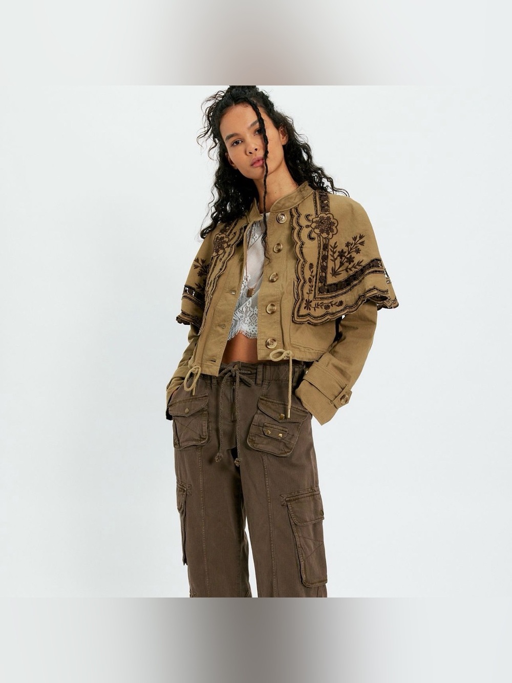 LAST CHANCE- Free People Bali Hideaway Cutout Jacket - Picture 3 of 5